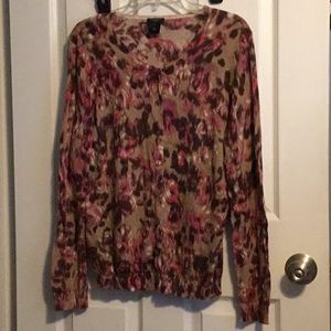 Floral print cardigan